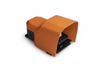 PDK Series Metal Protection 2*(1NO+1NC) Single Orange Plastic Foot Switch